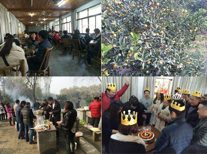 杭州日新环境企业在秀山美地农庄团建